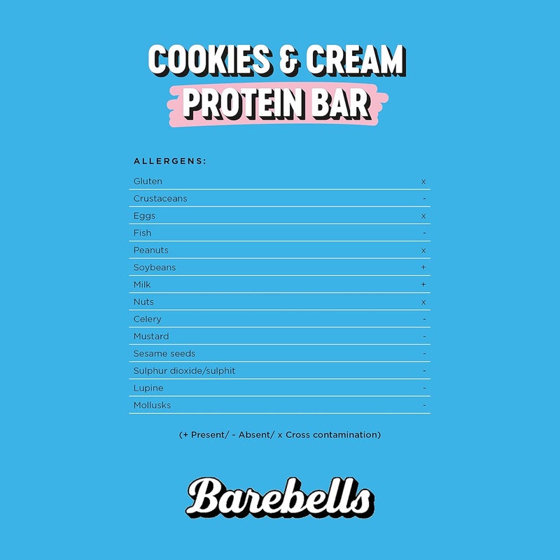 بيربيلز بار بروتين باربيلز 12 × 55 غرام بنكهة الكوكيز والكريمة - Image 5